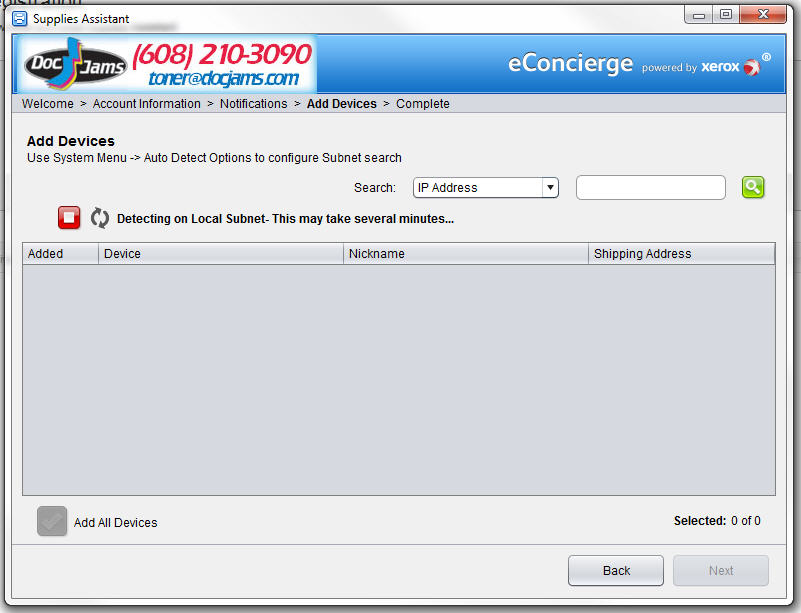 Xerox Supplies Assistant screenshot